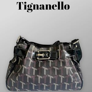 Tignanello monogram shoulder bag